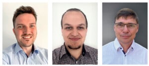 Daniel Klumpp and Julian Weiss of Bosch Cognitive Services and Dr. Markus Malmen, Regional Manager of Syncron